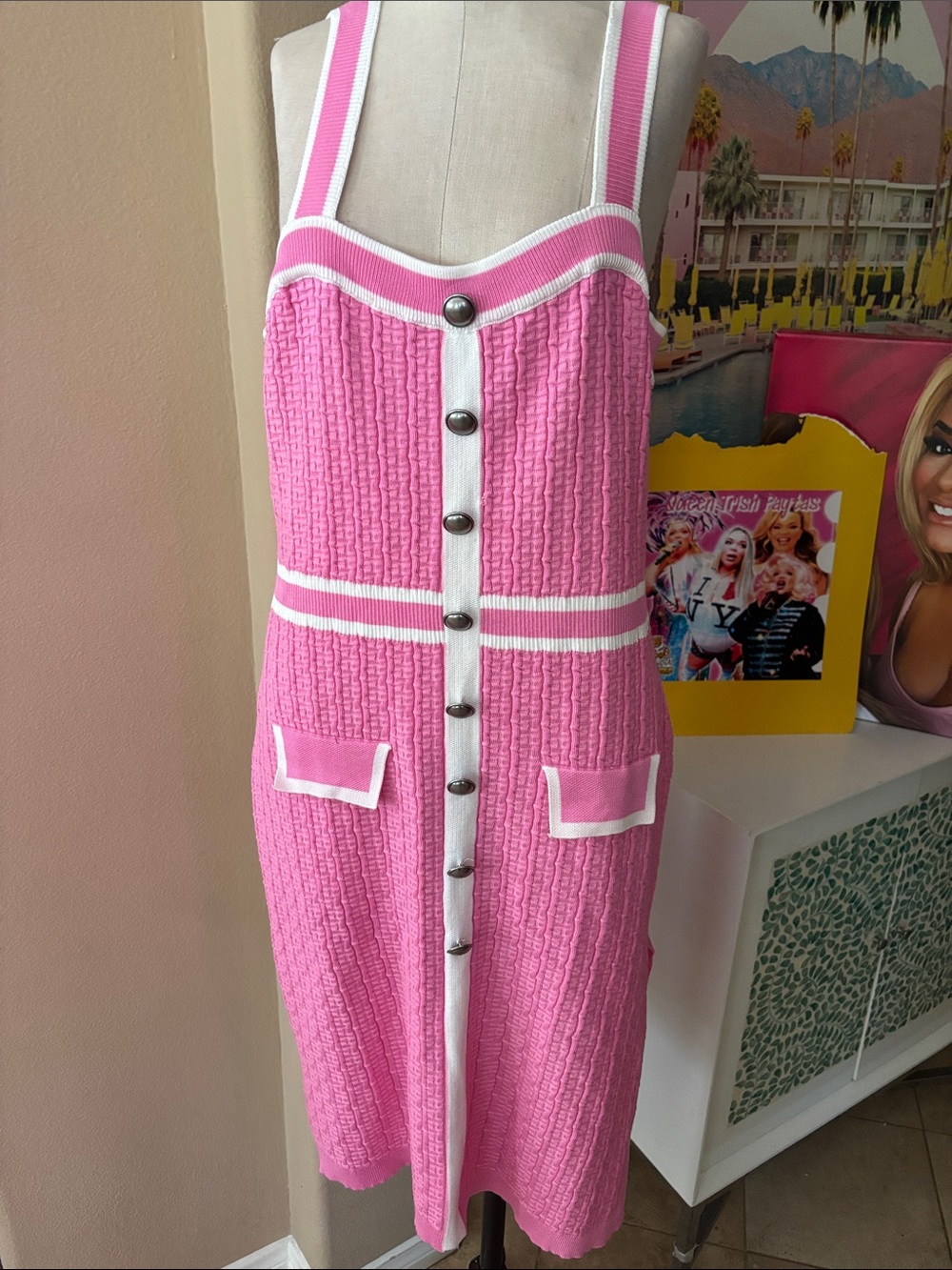 As Trisha wore in her “Just Trish” Podcast